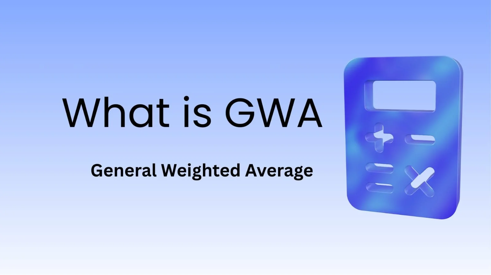 GWA Calculator
